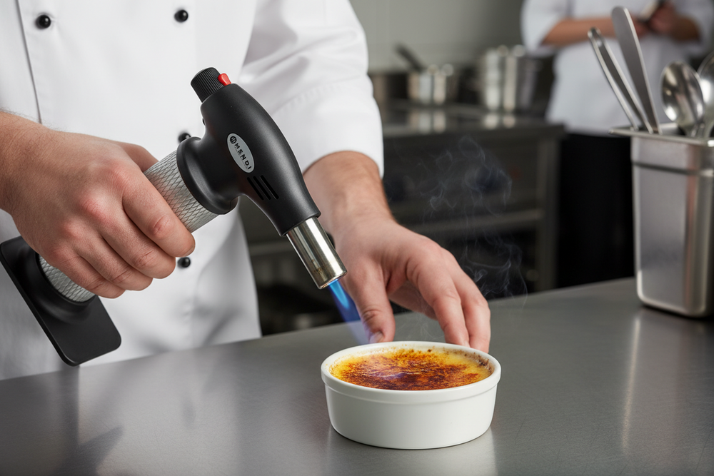 Brûleur à crème brûlée Hendi de 19 cm