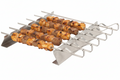 Cookinglife BBQ Spiezen Fire & Flavour RVS 42 cm - Set van 6 met Houder voor Grillen