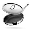 Set de poêles hybrides Stahl Cookware - 24 + 28 cm - Couvercles inclus