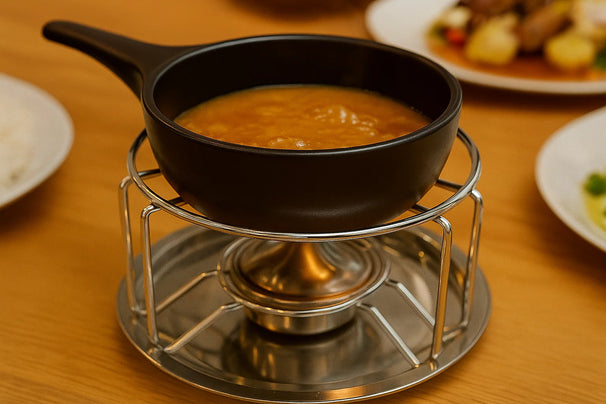 Cookinglife Rechaud Rond Chromé Avec Brûleur