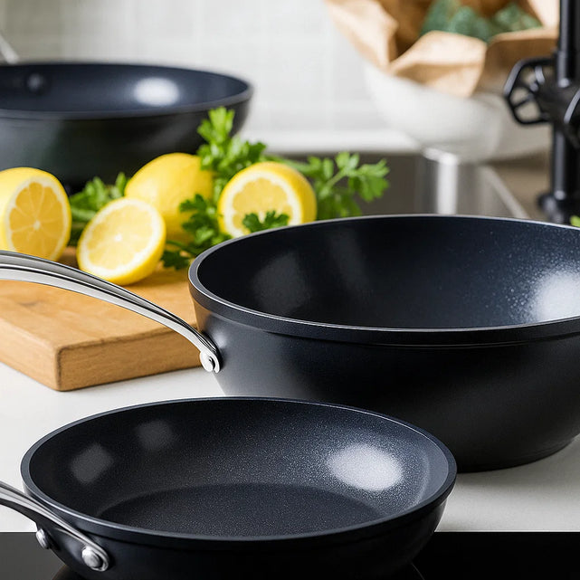 Poêles sans PFAS (également connues sous le nom de poêle sans téflon)