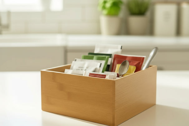 Cookinglife Range-couverts Bambou Bio 15 x 15 x 7 cm