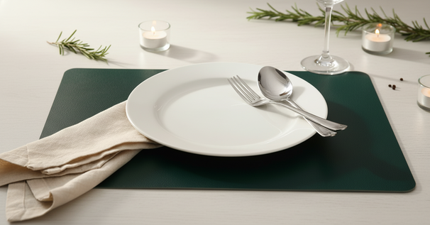 Cosy & Trendy Placemats Leather Look Pine Grove 43 x 30 cm - 6 Stuks