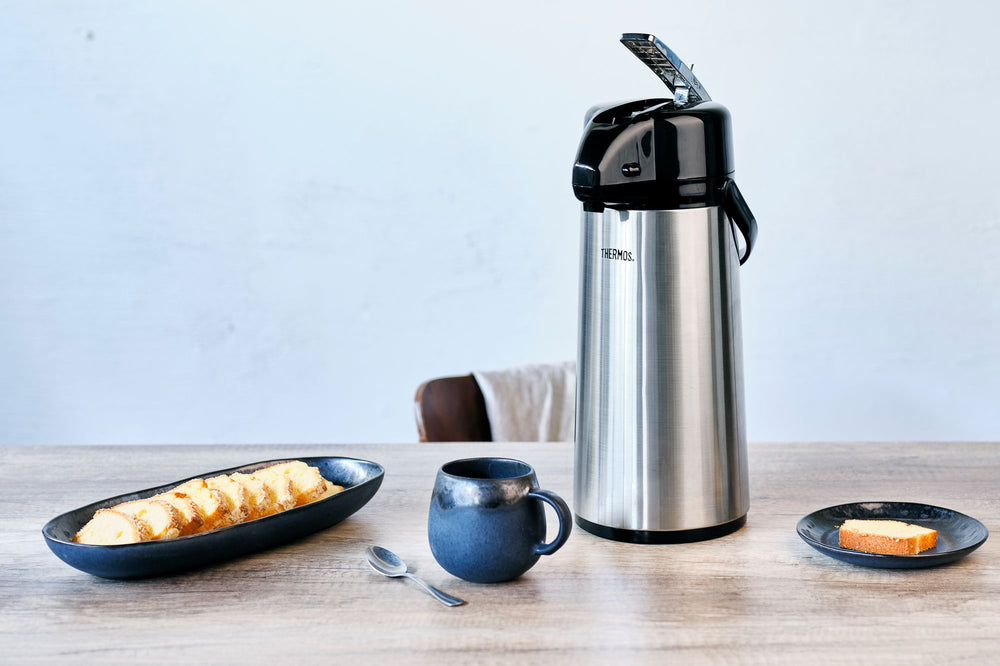 Thermos Thermos - Thermos à pompe - en inox - 2,2 L - Hauteur 395 mm