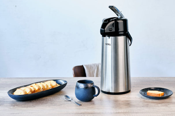 Thermos Thermos - Thermos à pompe - en inox - 2,2 L - Hauteur 395 mm