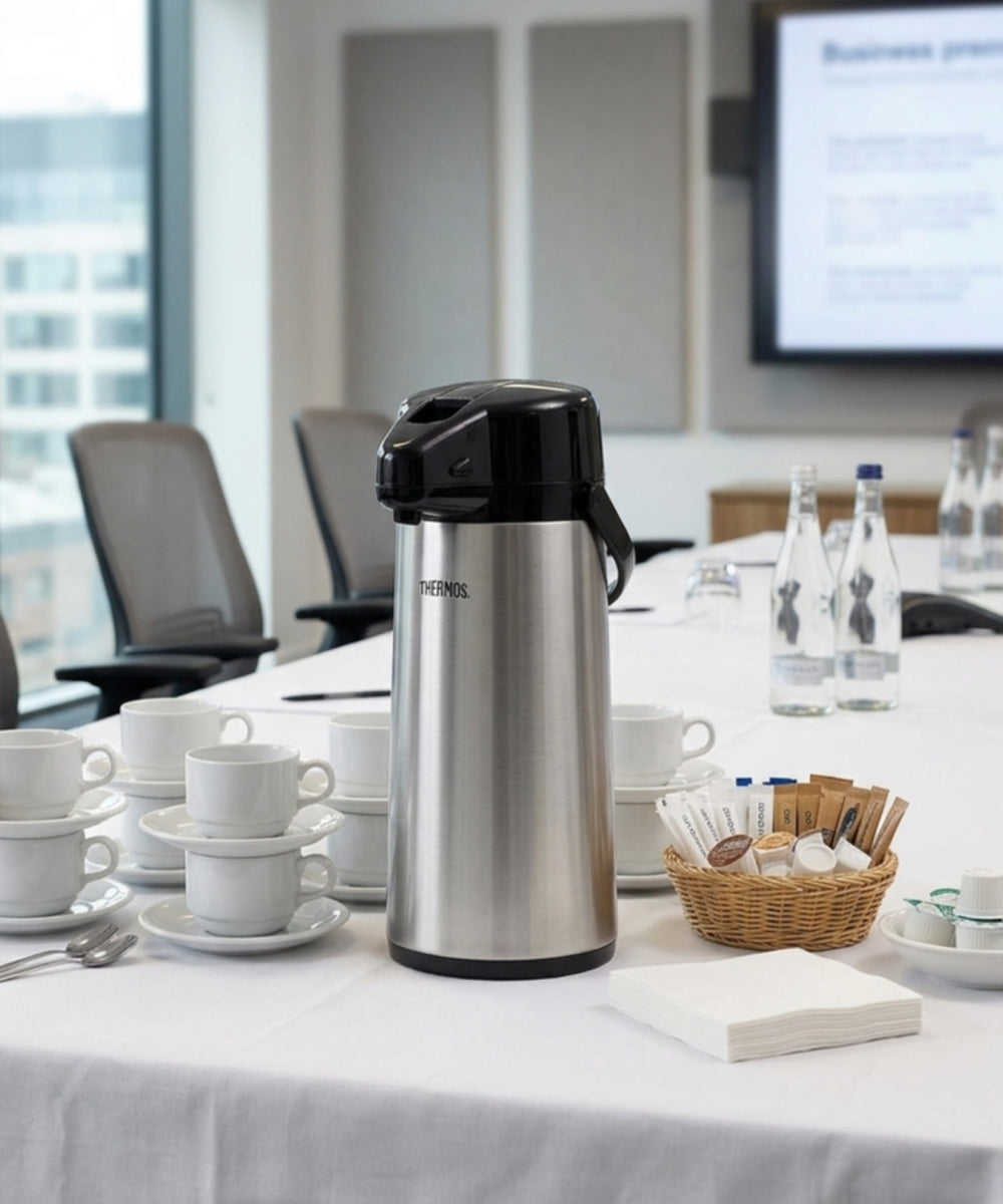 Thermos Thermos - Thermos à pompe - en inox - 2,2 L - Hauteur 395 mm