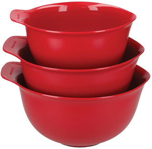 Set de bols KitchenAid - Patisserie - Core Rouge Empire - 4,3/3,3/2,4L - 3 pieces