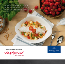 Assiettes à pâtes Villeroy & Boch Vapiano - 27 x 20 cm - 2 pièces