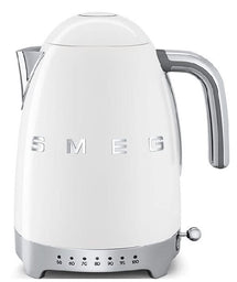 Bouilloire variable SMEG - 7 réglages de température - blanche - 1,7 litres - KLF04WHEU