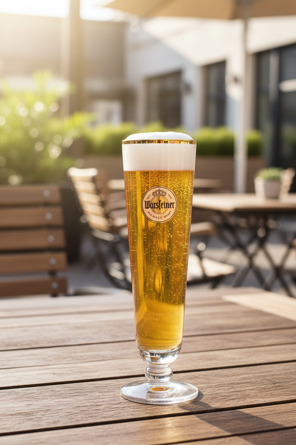 Set de verres à bière Warsteiner - Verres à bière sur pied - 30 cl - 6 pièces