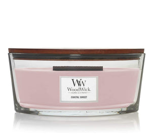 Bougie parfumée WoodWick - Ellipse - Coastal Sunset - 9 cm / 19 cm
