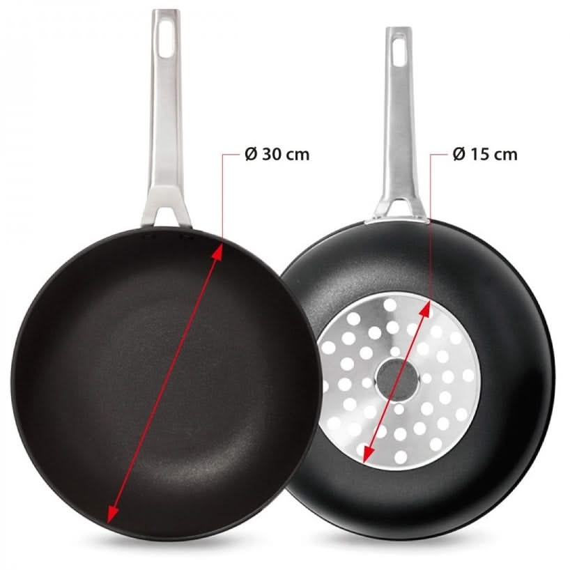 Poêle à wok Valira Aire - ø 30 cm - Revêtement antiadhésif standard