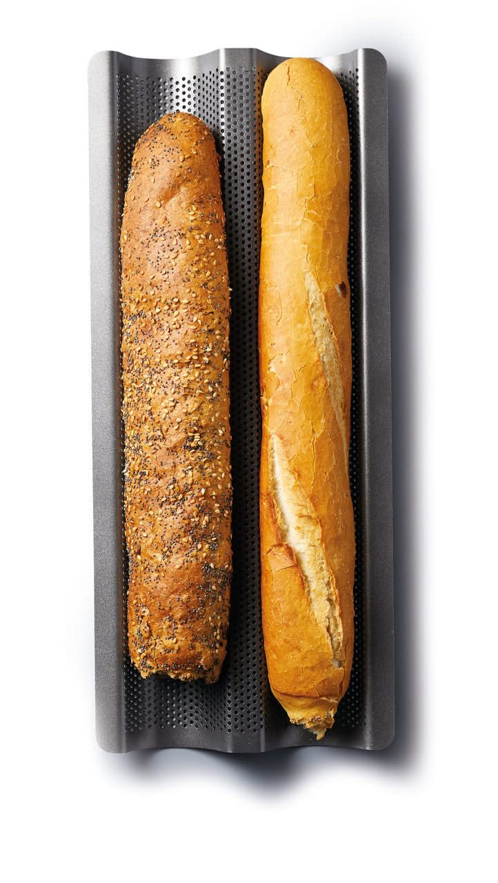 Moule à baguette Crusty Bake de la MasterClass - 39 x 16 cm