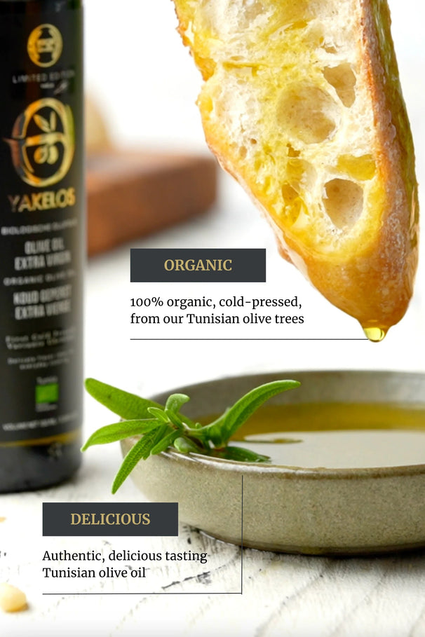 Huile d'olive extra vierge biologique Yakelos 500 ml