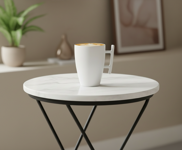 BonBistro Tasses à cappuccino Yong Squito 300 ml - Blanc - 6 pièces