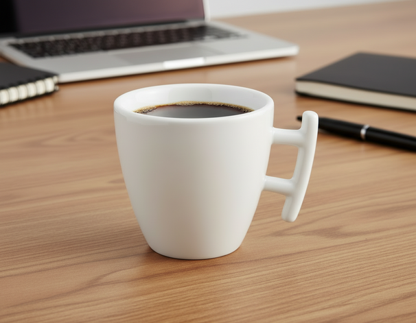 BonBistro Tasse à Café Yong Squito 170 ml - Blanc - 6 pièces