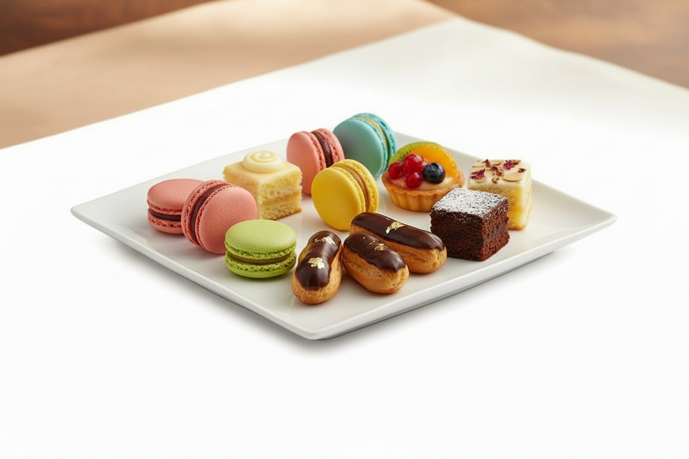 Set d'assiettes BonBistro - Assiette petitfour - Squito - 10x10 cm - 6 pièces
