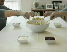 Set de plats à tremper BonBistro - en porcelaine - Squito - 10x10 cm - 6 pièces