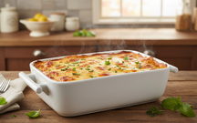 BonBistro Plat à four Yong Squito - 19 x 12 x 6 cm / 720 ml - Blanc - 2 pièces